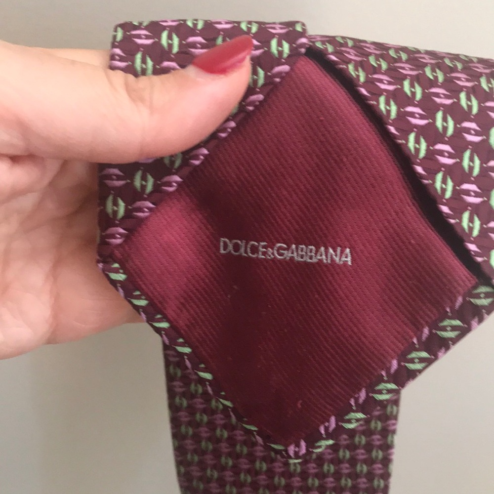 Dolce & gabbana geometric jacquard tie
